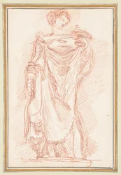 Figura maschile in piedi con chitone