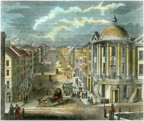 State Street, Albany, New York, USA, c. 1835