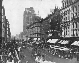 State Street, Chicago, Illinois, USA, c1900