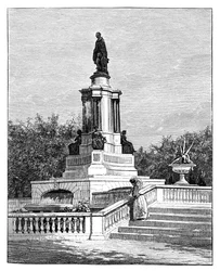 Statua del Principe Alberto, Memoriale della Grande Esposizione, Londra, fine XIX secolo