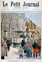 Statua di Vercingetorige in transito, Francia 1901