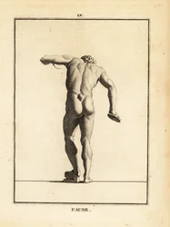 Statua di un Fauno a un