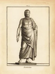 Statua del dio romano Giove