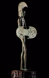 Statuetta di un guerriero, etrusca (bronzo)