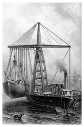 Derrick a vapore, 1866