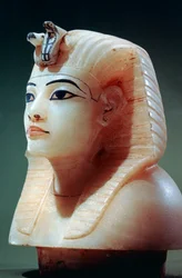 Tappo di una delle urne canopiche dalla tomba di Tutankhamon, XVIII dinastia