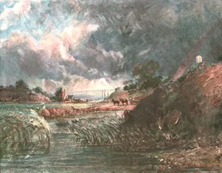 Nuvole di tempesta che passano su Hampstead