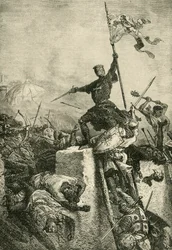 Assalto di Costantinopoli da parte di Baldovino, conte di Fiandra