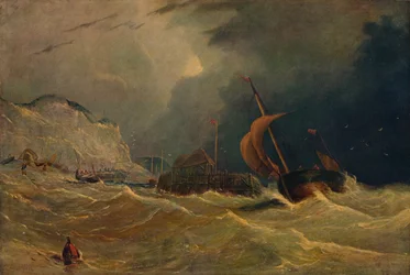 Paesaggio marino tempestoso, c1830, 1938