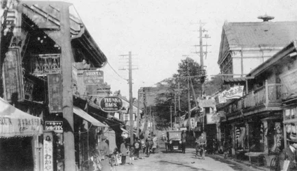 Strada a Motomachi, Yokohama, Giappone