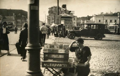 Scena di strada, Mosca, URSS, metà anni 1920