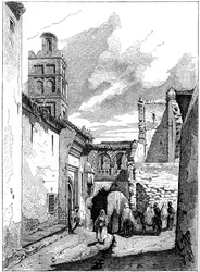 Veduta di strada a Tlemcen, Algeria, c1890