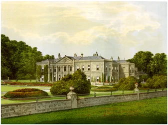 Studley Royal, Yorkshire, casa del Marchese di Ripon, c1880