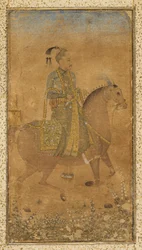 Sultano Abdullah Qutb Shah a cavallo