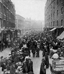 Mercato domenicale, Wentworth Street, East London, c1930s