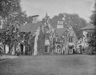 Sunnyside, casa di Washington Irving, vicino a Tarrytown, New York, c1897
