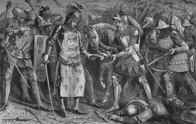 Resa del Re di Francia a Poitiers, settembre 1356, c1880