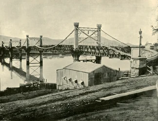 Ponte sospeso, sul Fitzroy, 1901