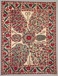 Suzani con spruzzi floreali
