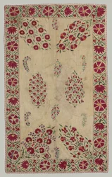 Suzani: copertura del divano, 1700