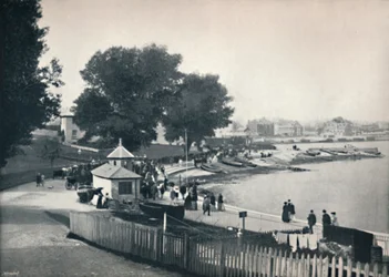 Swanage - Vista della città e del mare, 1895
