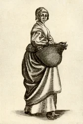 Donna svedese con zoccoli, 1640, 1937