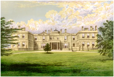 Swithland Hall, Leicestershire, casa del Conte di Lanesborough, c1880