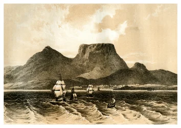 Table Mountain, Capo di Buona Speranza, Sudafrica, 1883