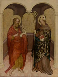 Tavola con San Giovanni Battista e un santo vescovo
