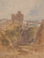 Castello di Tantallon, uno studio, ca. 1830