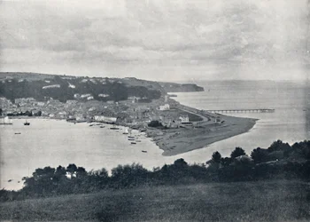 Teignmouth - Vista generale del Dene, 1895
