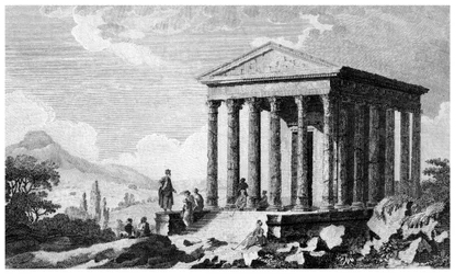 Tempio di Augusto a Mylasa Milas, Turchia, XIX secolo