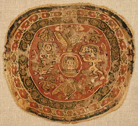 Frammento tessile, bizantino