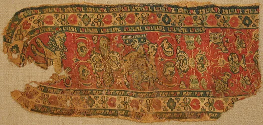 Frammento di tessuto, bizantino, VIII-IX secolo
