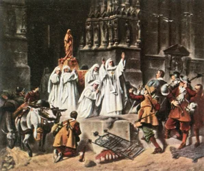 La badessa di Frauenchiemsee protegge il suo convento, 1632, 1936