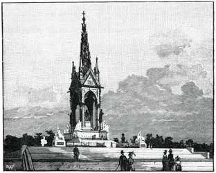Il Memoriale di Albert, Kensington, Londra, 1900