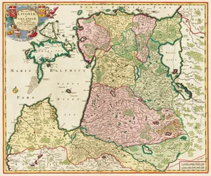 Il Mar Baltico Da: Ducatuum Livoniae et Curlandiae Nova Tabula, 1705
