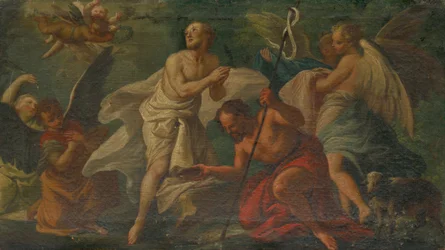Il battesimo di Cristo nel fiume Giordano
