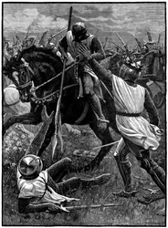 La battaglia di Evesham, 4 agosto 1265, c1880