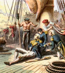 La battaglia di Trafalgar, 1805, c1850