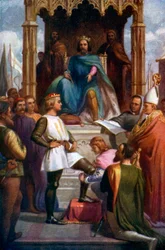 Il Principe Nero viene fatto Cavaliere della Giarrettiera, 1925