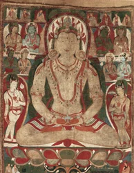 Il Buddha Amitayus assistito dai Bodhisattva