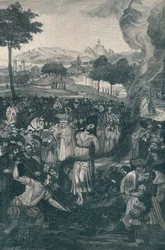 Il rogo di Jan Hus dal Concilio di Costanza, 6 luglio 1415, 1907