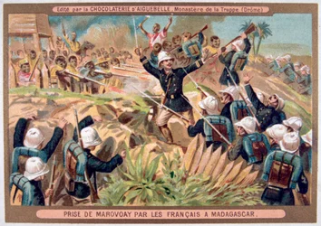 La cattura di Marovoay da parte dei francesi, Madagascar, XIX-XX secolo