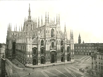 La cattedrale, Milano, Italia, 1895