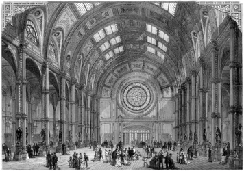 La Sala Centrale, Alexandra Palace, Londra, 1875