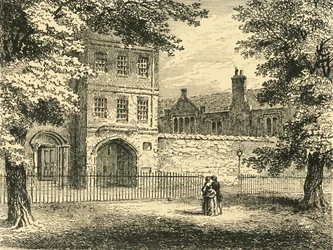 La Certosa, dalla piazza, c1872