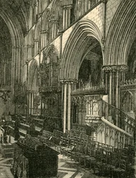 Il coro della Cattedrale di Worcester, 1898