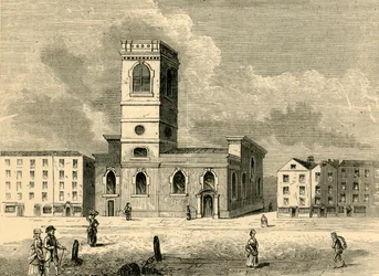 La chiesa di Allhallows the Great nel 1784, c1872