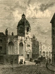 La chiesa di St. Benet Fink, da una vecchia vista, 1897